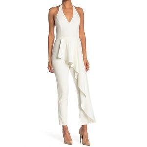 Bebe Cascade Halter Jumpsuit